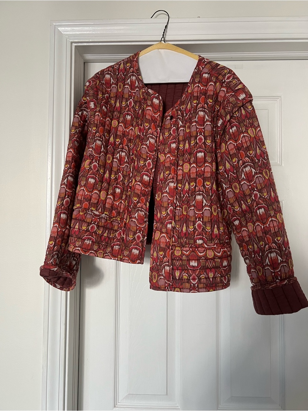 Quilted ikat jacket